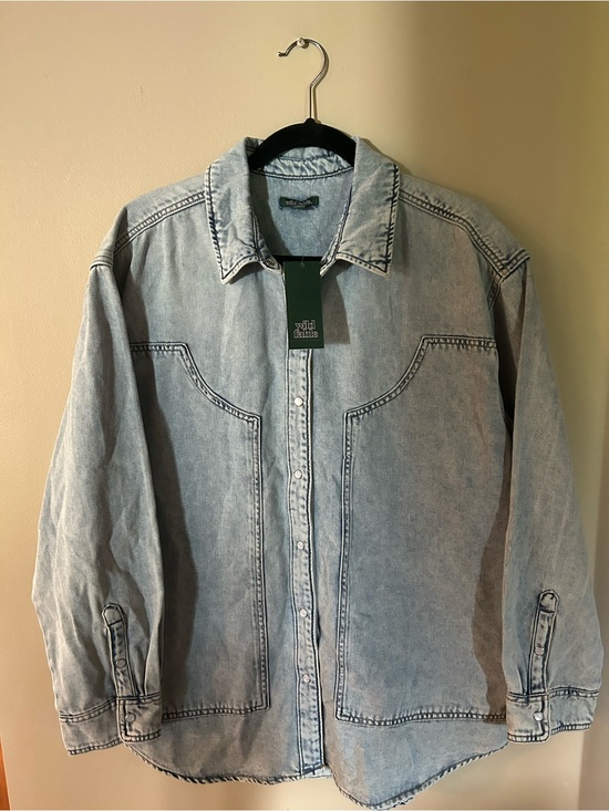 wild fable Tops - wild fable Light Blue Denim Shirt Jacket